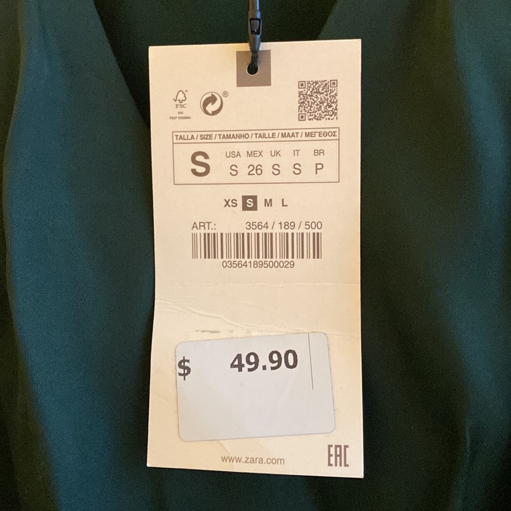 Zara Polyester Top - Picture 4 of 4